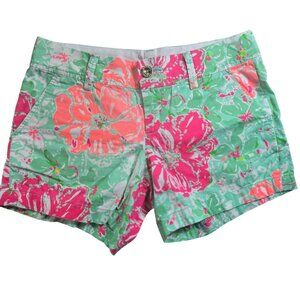 Lilly Pulitzer Callahan Floral Print Shorts, Women's 0